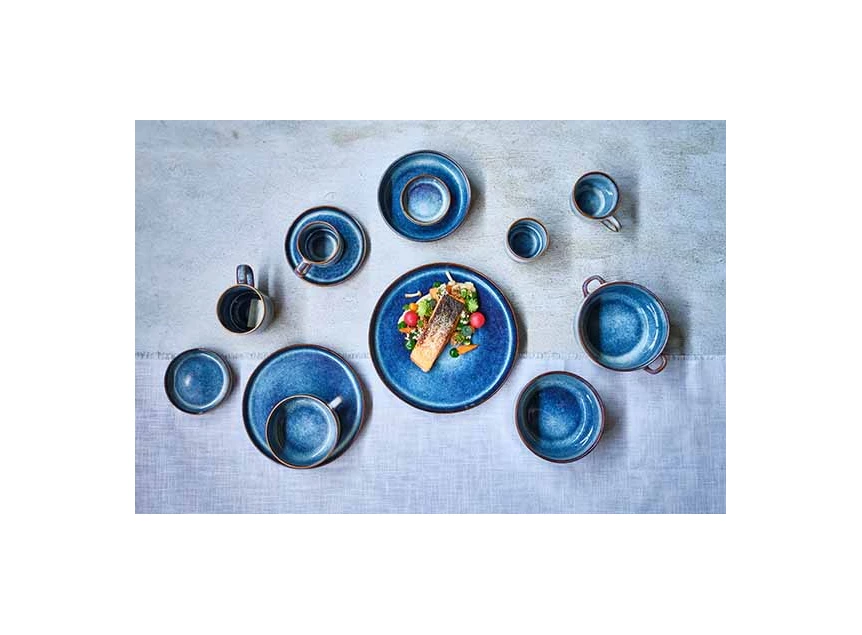 Jade indigo- dessertbord- Ø22,5xh2,5cm- collectie