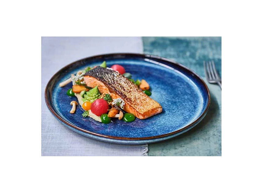 Jade indigo- plat bord- Ø27xh2,7cm- sfeerbeeld