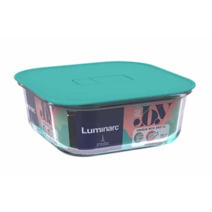 Unique bewaardoos- vierkant- 110cl- 181x181xh6,1cm- blauw deksel