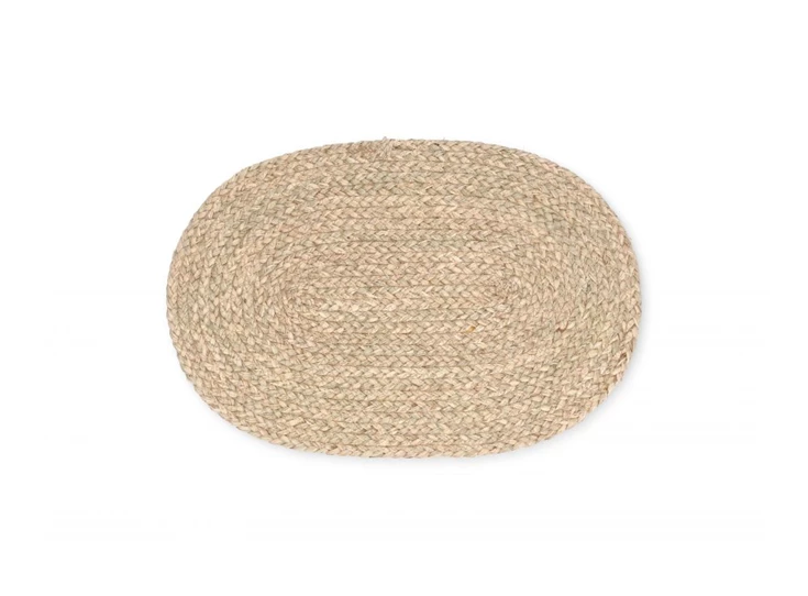 Maisblad placemat- ovaal- beige- 45x30cm