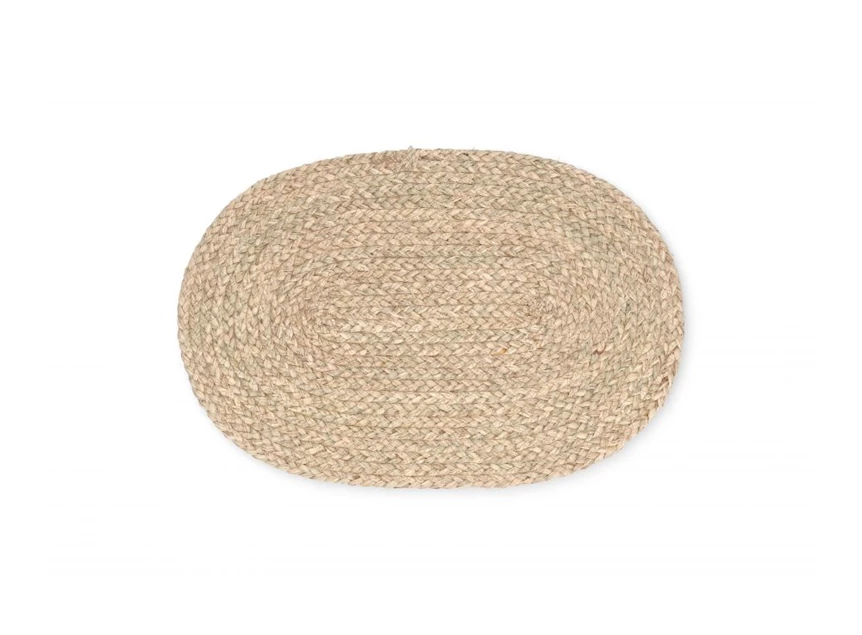 Maisblad placemat- ovaal- beige- 45x30cm