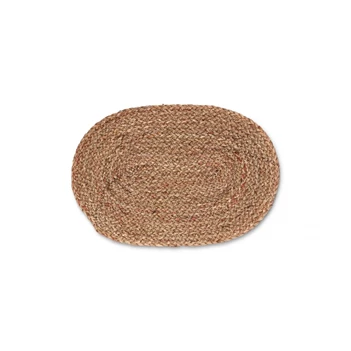 Maisblad placemat- ovaal- bruin- 45x30cm