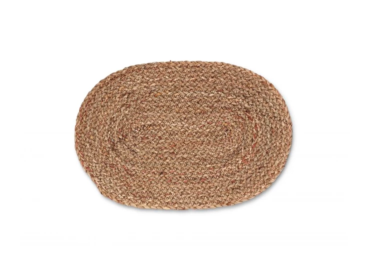 Maisblad placemat- ovaal- bruin- 45x30cm