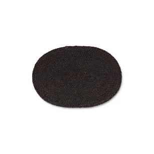 Maisblad placemat- ovaal- zwart- 45x30cm