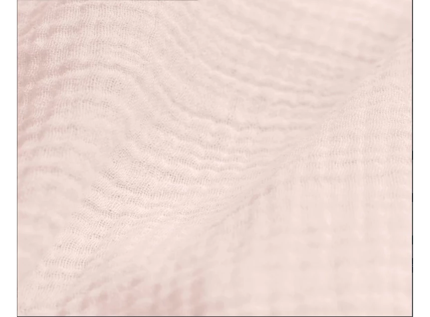 Mousseline Perkal- roze- 140*200/220- detail