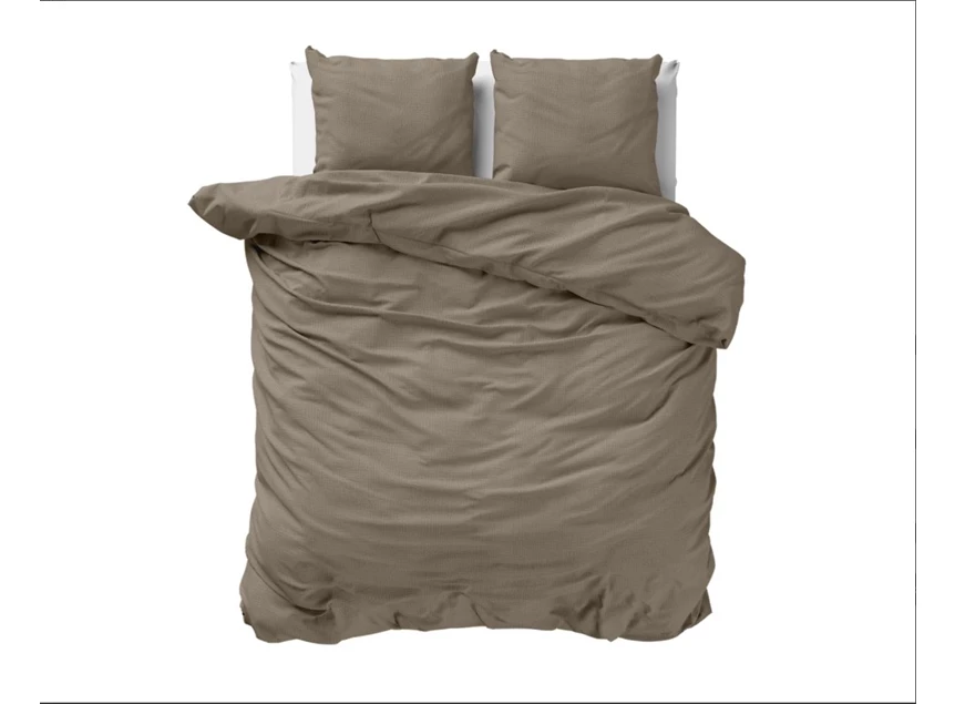 Mousseline Perkal- taupe- 140*200/220