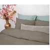 Mousseline Perkal- taupe- 200*200/220- sfeerbeeld