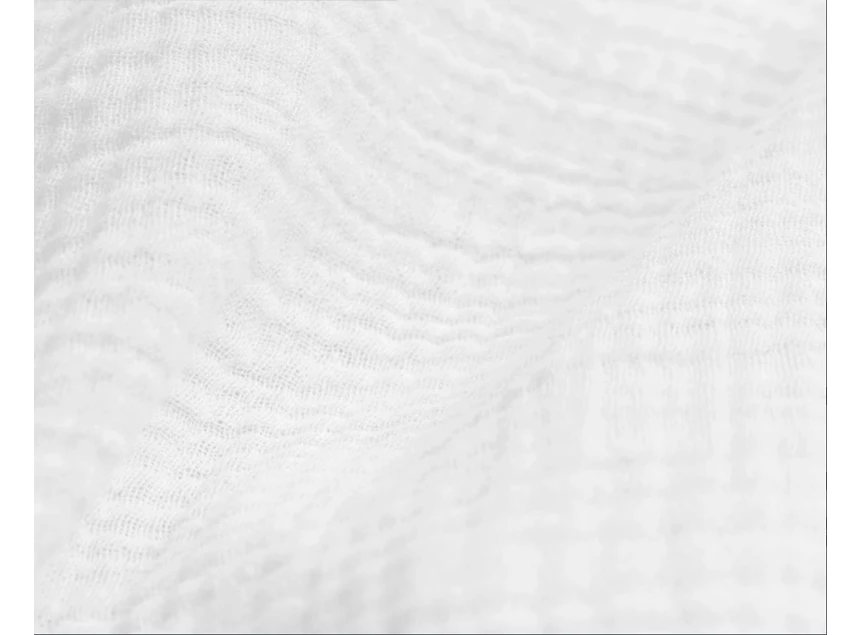 Mousseline Perkal- wit- 200*200/220- detail