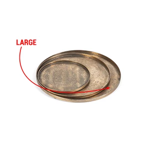 TH1097 sand texture plate antiek goud pijl Dekocandle