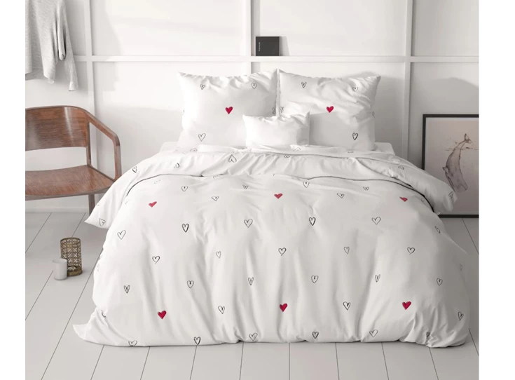 Hearts Everywhere- wit- 140*200/220- sfeerbeeld