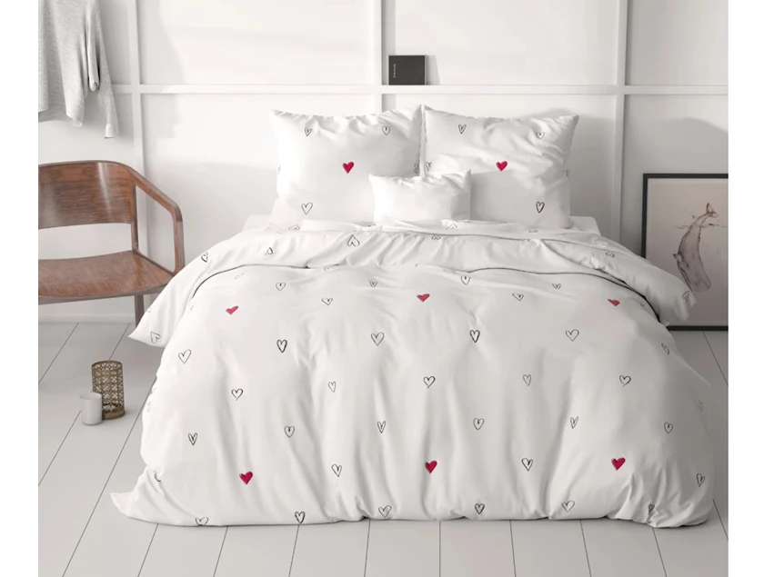 Hearts Everywhere- wit- 140*200/220- sfeerbeeld