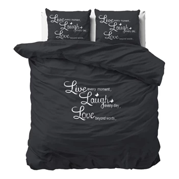 Live, laugh and love- antraciet- 240*220