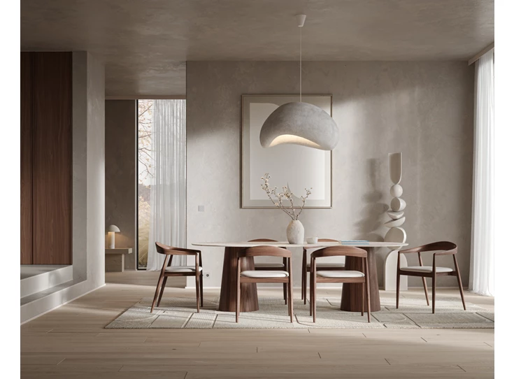 Pura tafel met eiken poten