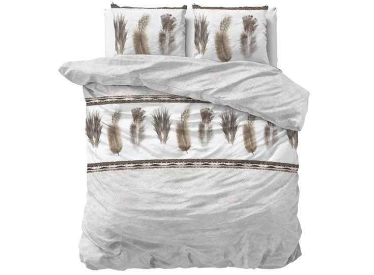 Feathers 3- grijs- 140*220