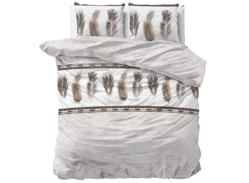 Feathers 3- grijs- 140*220