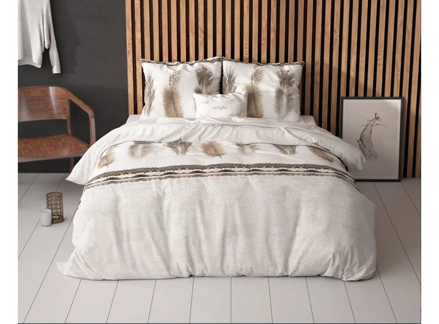 Feathers 3- grijs- 140*220- sfeerbeeld