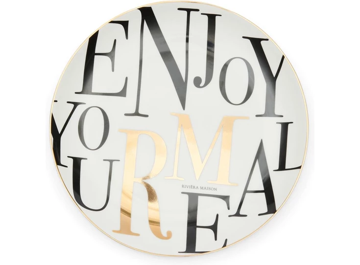 Enjoy Your Meal Breakfast Plate - Porselein