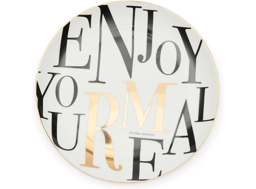 Enjoy Your Meal Breakfast Plate - Porselein