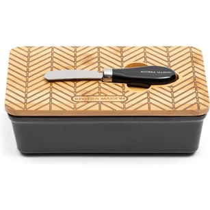 Factory 54 Butter Dish - Porselein - Black