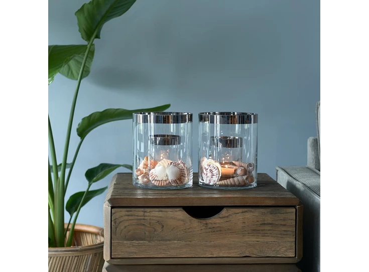 Double Hurricane - Windlicht - Transparant - S- sfeerbeeld1