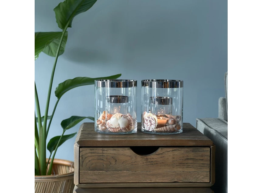 Double Hurricane - Windlicht - Transparant - S- sfeerbeeld1