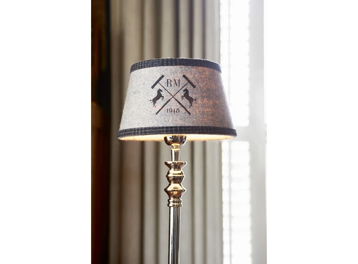Polo Club Lamp shade - Lampenkap - 15 x 20 cm - Grijs - Wol
