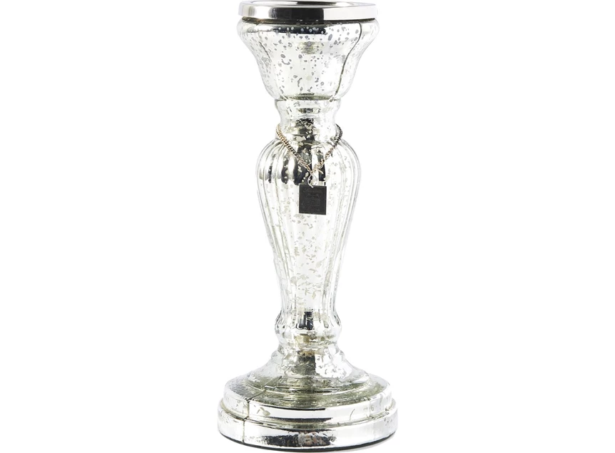 Margaux Candle Holder - M - Kandelaar - Glas - Zilver