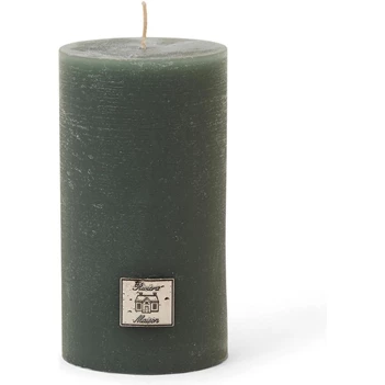 Rustic Candle green Ø7xh13 -Groen