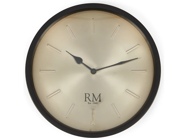 Santiago Wall Clock- Aluminium- Goud- Ø30x6cm