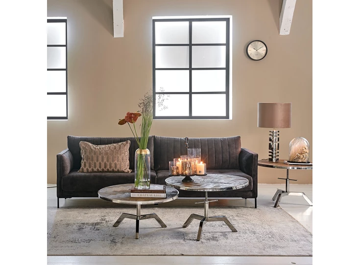 Santiago Wall Clock- Aluminium- Goud- Ø30x6cm- sfeerbeeld