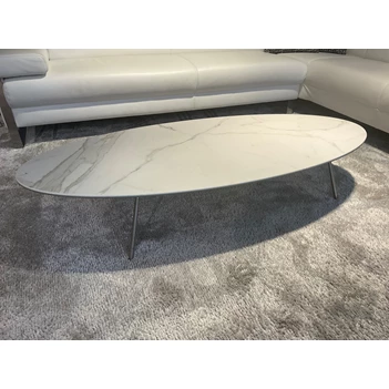 Salontafel Elyps xeramica 6+6mm calacatta Joli