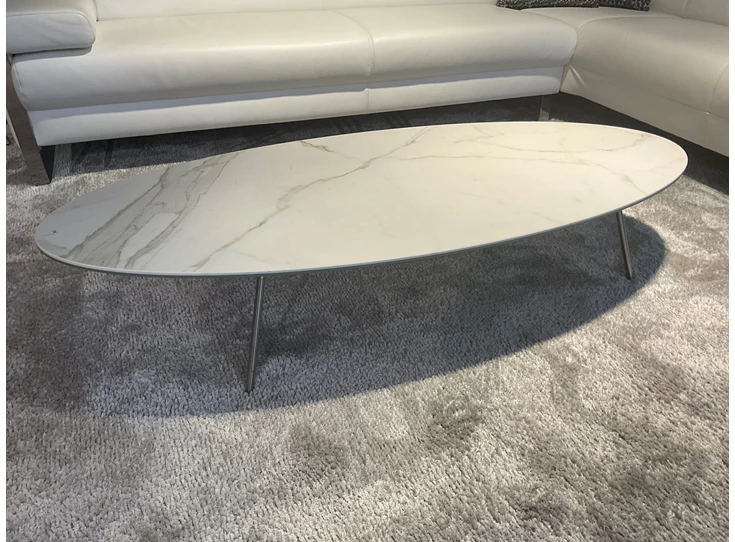 Salontafel Elyps xeramica 6+6mm calacatta Joli