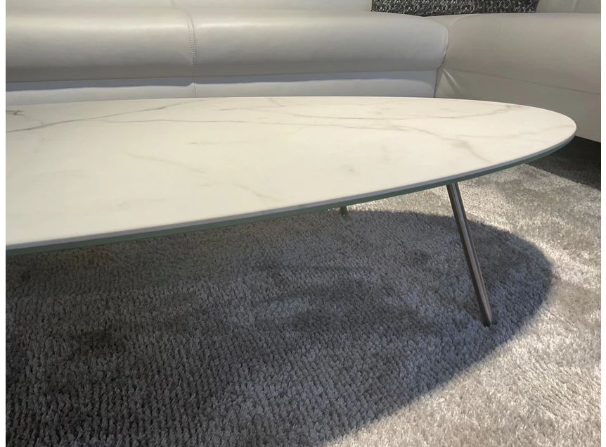 Onderstel Salontafel Elyps xeramica 6+6mm calacatta Joli