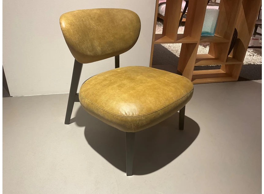 Bijzetzetel Boyd natuurleder groen Het Anker