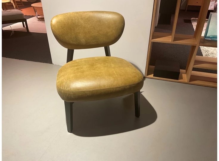 Front Bijzetzetel Boyd natuurleder groen Het Anker