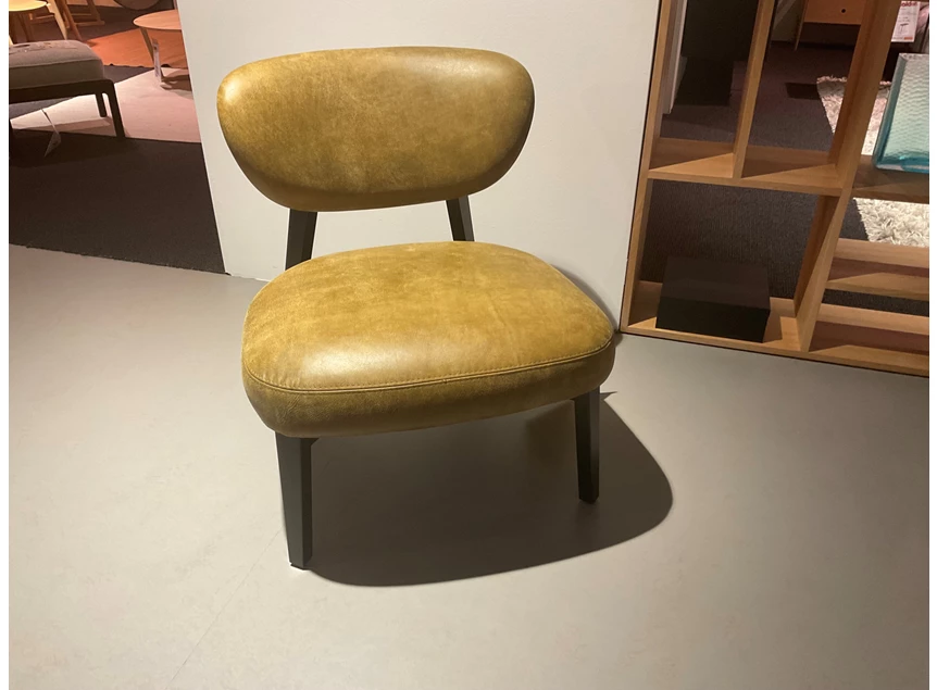 Front Bijzetzetel Boyd natuurleder groen Het Anker