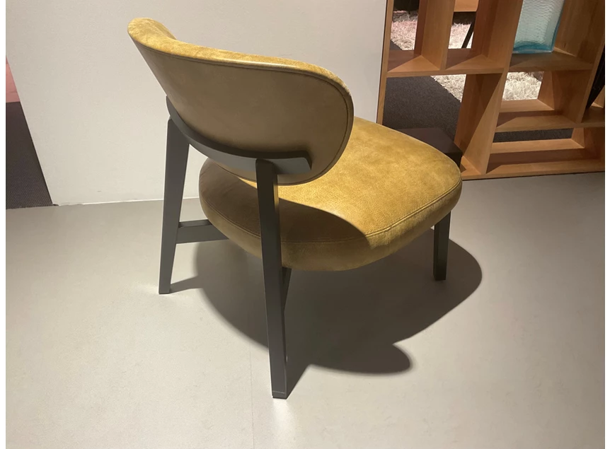 Achterkant Bijzetzetel Boyd natuurleder groen Het Anker