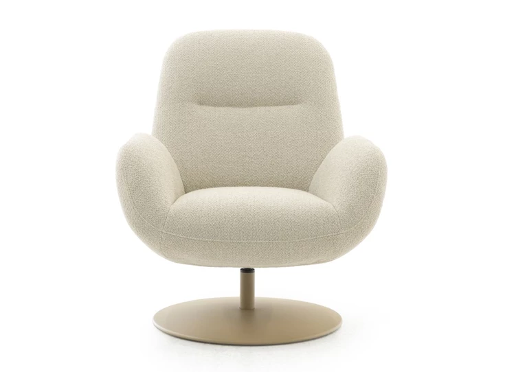 Bijzetzetel Noor stof beige schotelvoet Moome by Indera