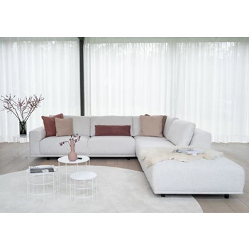 Hoeksalon Feline open eiland stof wit Moome by Indera