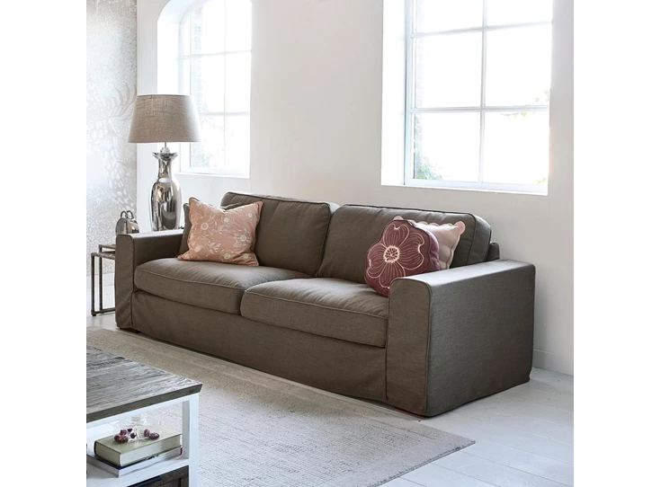 Floral Pillow Cover- Katoen- Roze/Wit- 50x50- sfeerbeeld