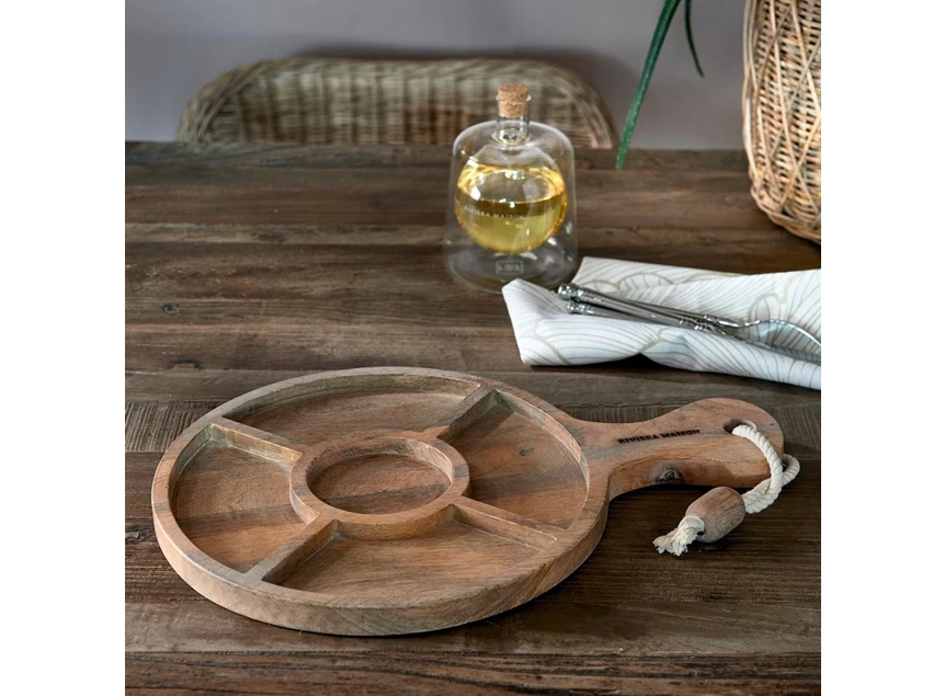 Sizzling Summer Party Plate- Mangohout- Natural- sfeerbeeld