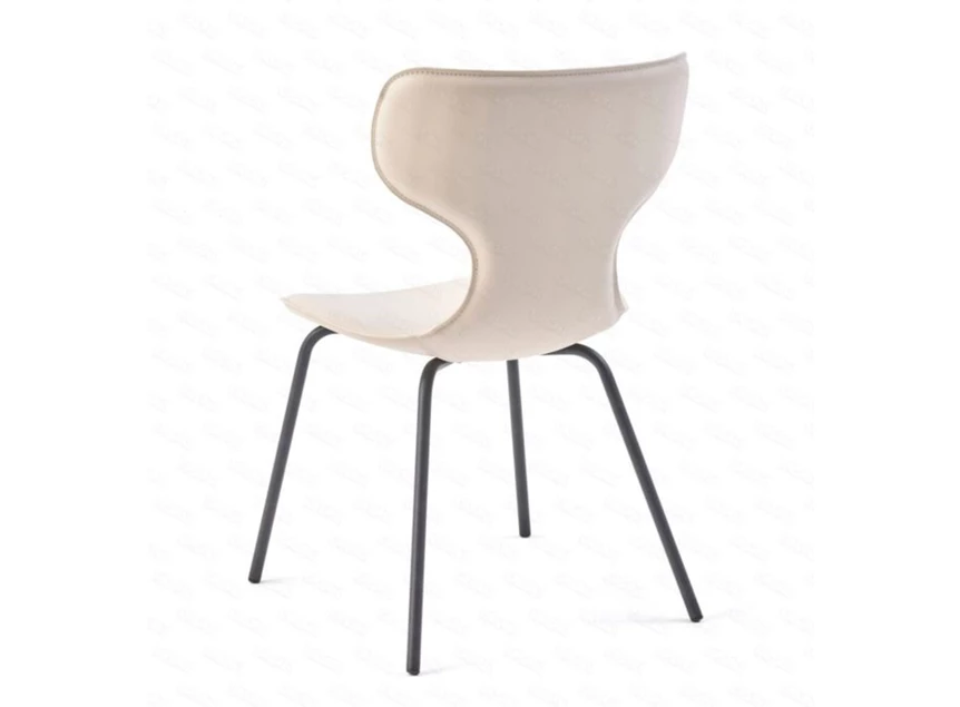Achterkant Stoel Ego Fia bonded leather beige Lievens
