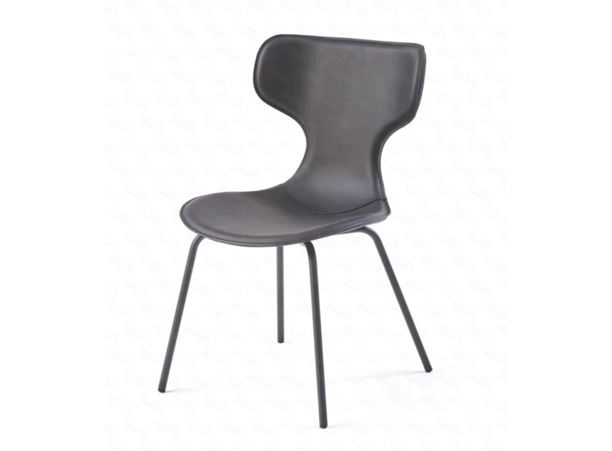 Stoel Ego Fia bonded leather black Lievens