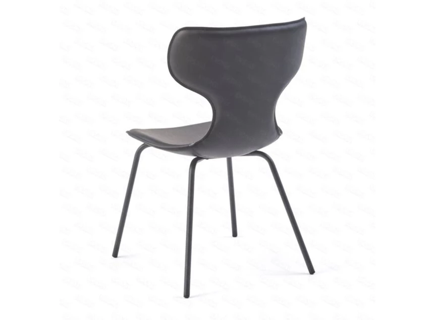 Achterkant Stoel Ego Fia bonded leather black Lievens
