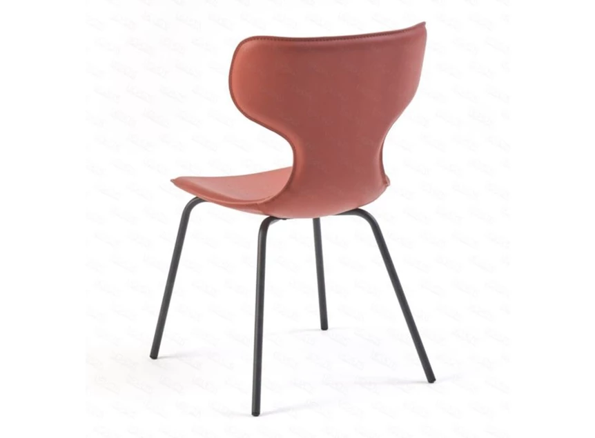 Achterkant Stoel Ego Fia bonded leather terra Lievens