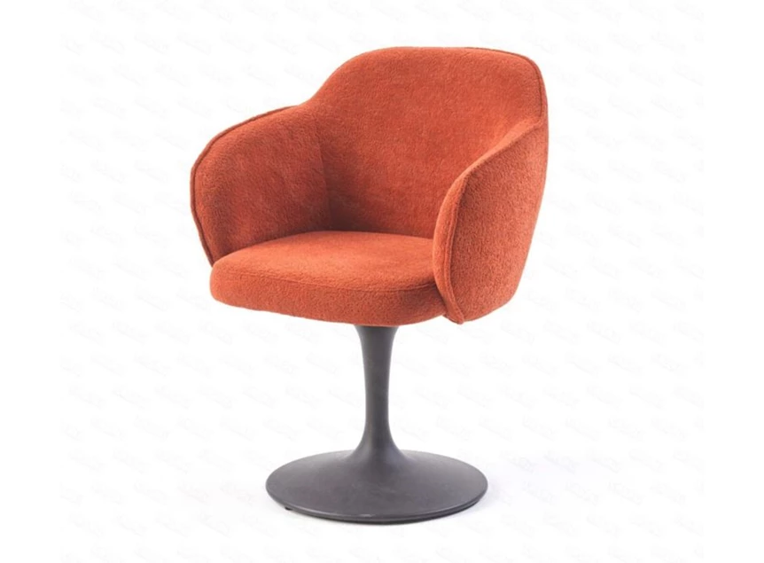 Armstoel Droplet Saxon stof brick draaivoet Lievens