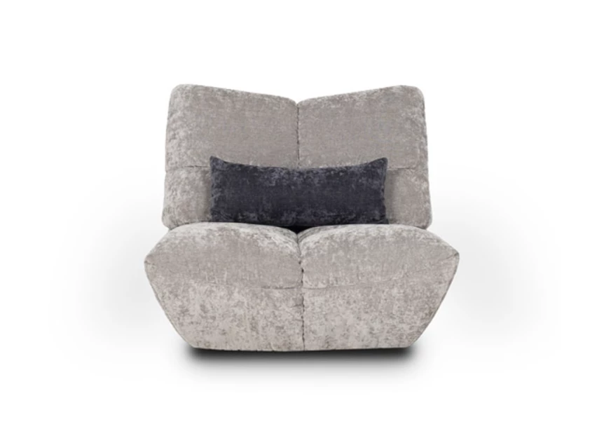 Bijzetzetel 1-zit Passion stof grijs Designwerk