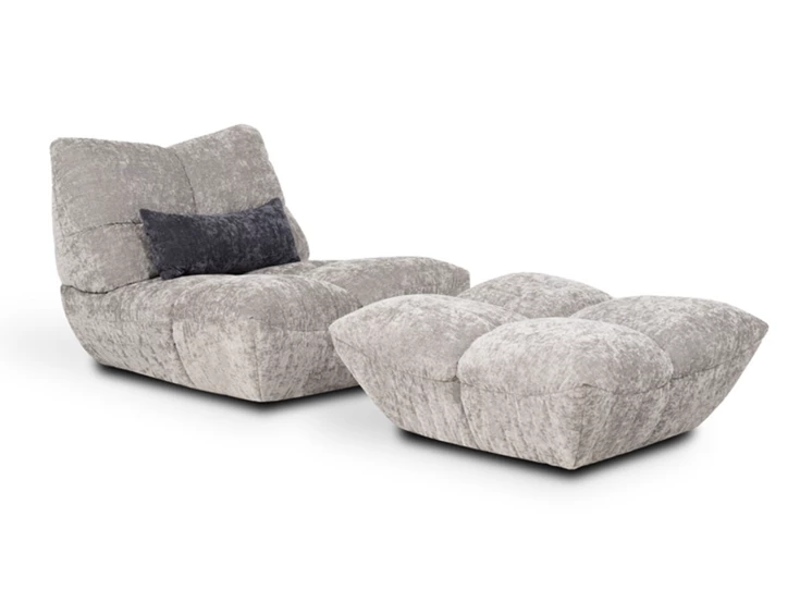 Diepteverstelling Bijzetzetel 1-zit Passion stof grijs Designwerk