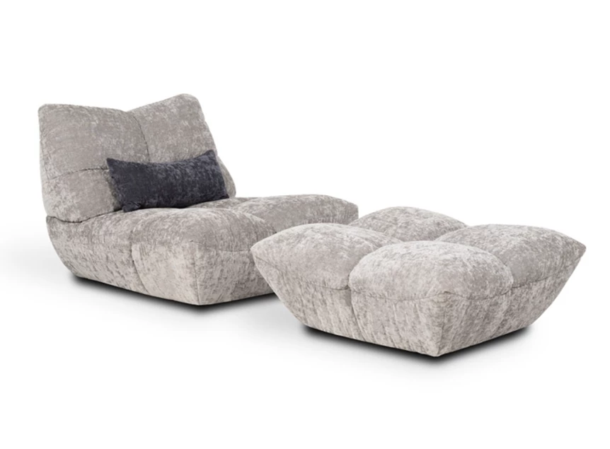 Diepteverstelling Bijzetzetel 1-zit Passion stof grijs Designwerk