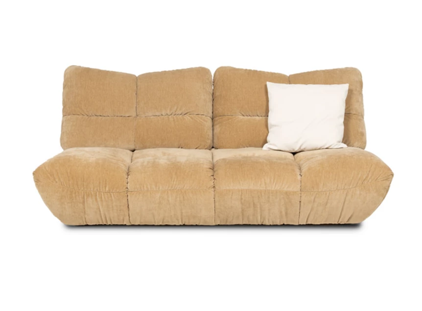 Front Canapé sofa 3-zit Passion stof zand camel Designwerk
